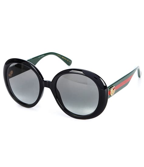 gucci round gold frame sunglasses|Gucci 55mm round sunglasses.